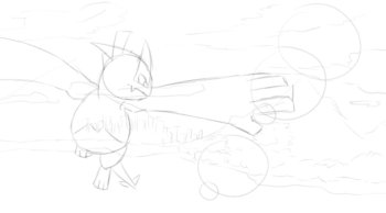 Arte em desenvolvimento do Lugia